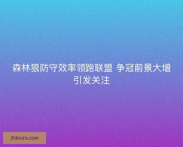森林狼防守效率领跑联盟 争冠前景大增引发关注 森林狼防守效率领跑联盟 争冠前景大增引发关注